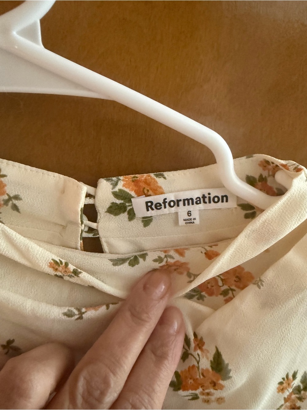 Reformation Floral Cap-Sleeve Jersey Top - Picture 4 of 6